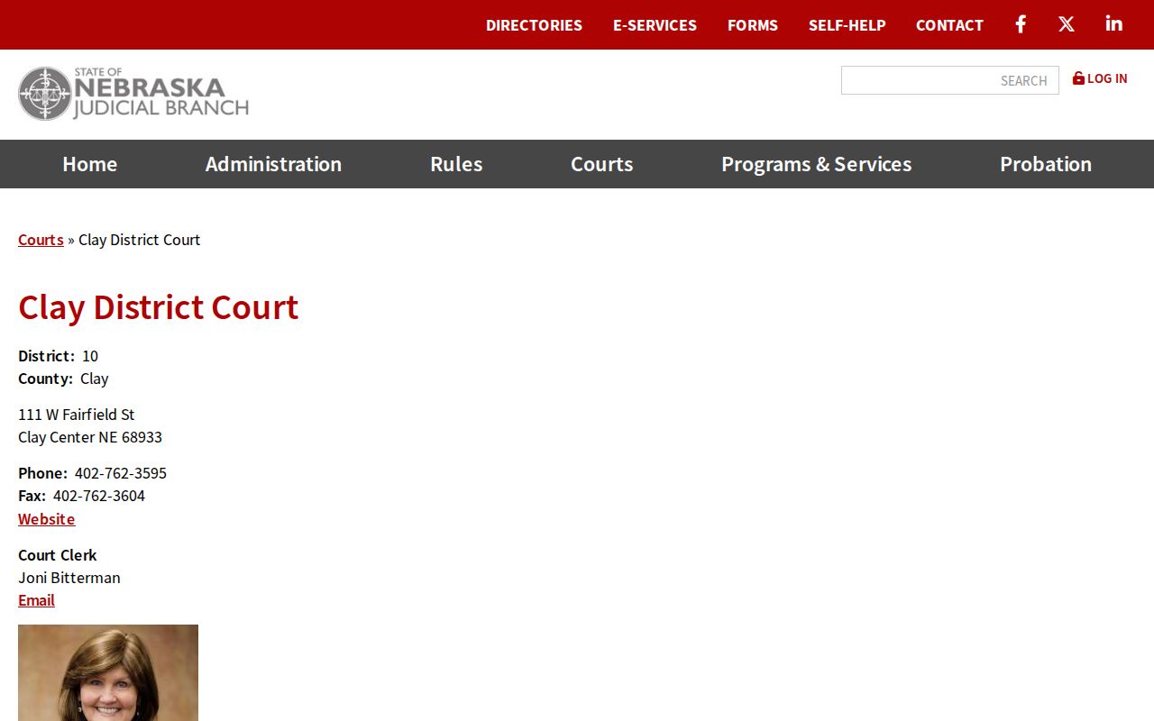 Clay County criminal court cases District Court listing