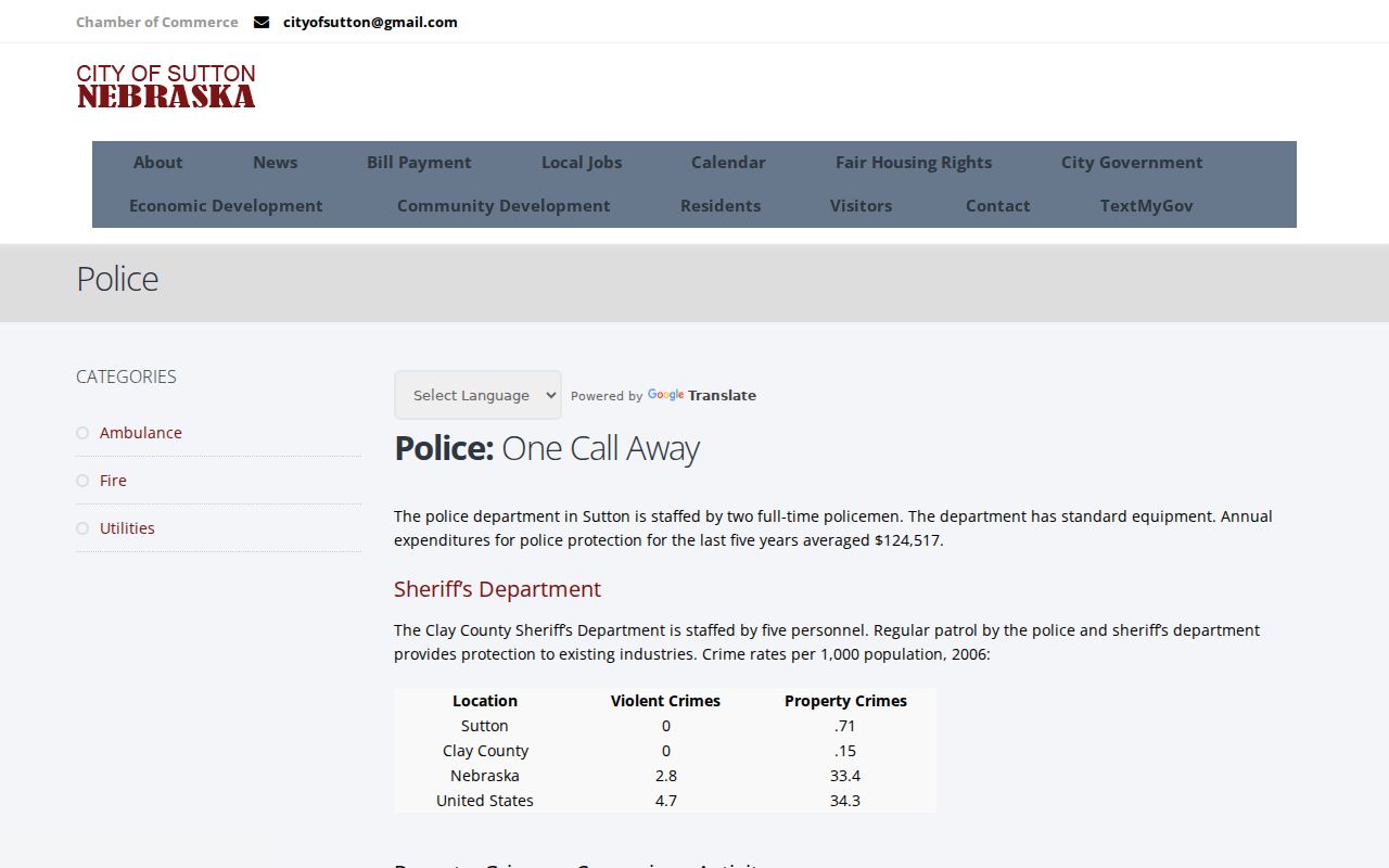 Sutton criminal records and police contact page